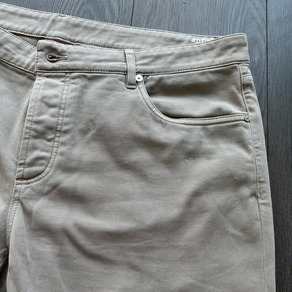 BRUNELLO CUCINELLI Tapered Garment-Dyed Stretch-Cotton Trousers - Picture 6 of 8